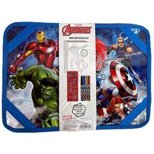 NEW Marvel The Avengers Superhero Travel Desk Activity Set